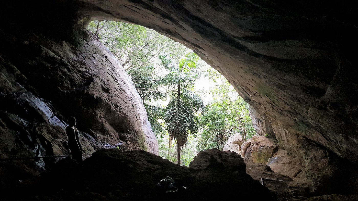 A view of the entrance of the Ravana's cave in Ella Sri Lanka