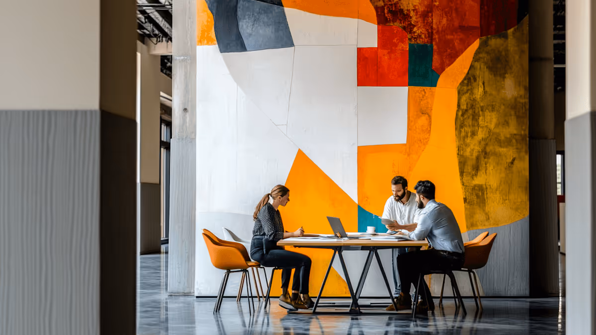 Office Collaboration Scene