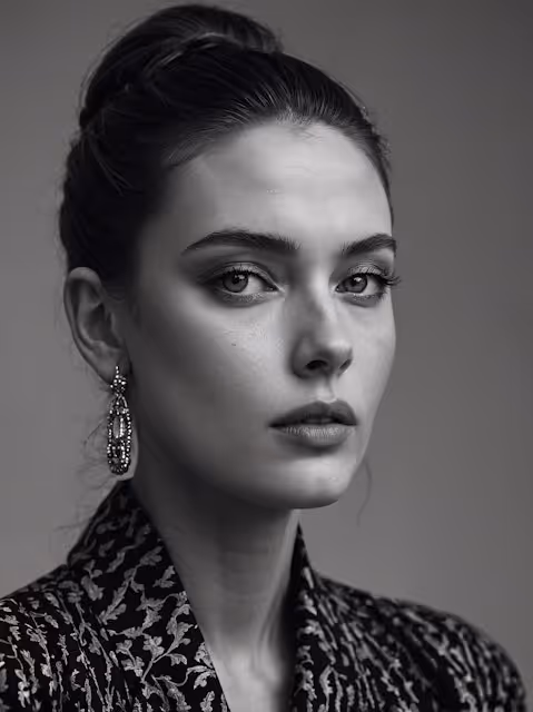 Modern Monochrome Portrait