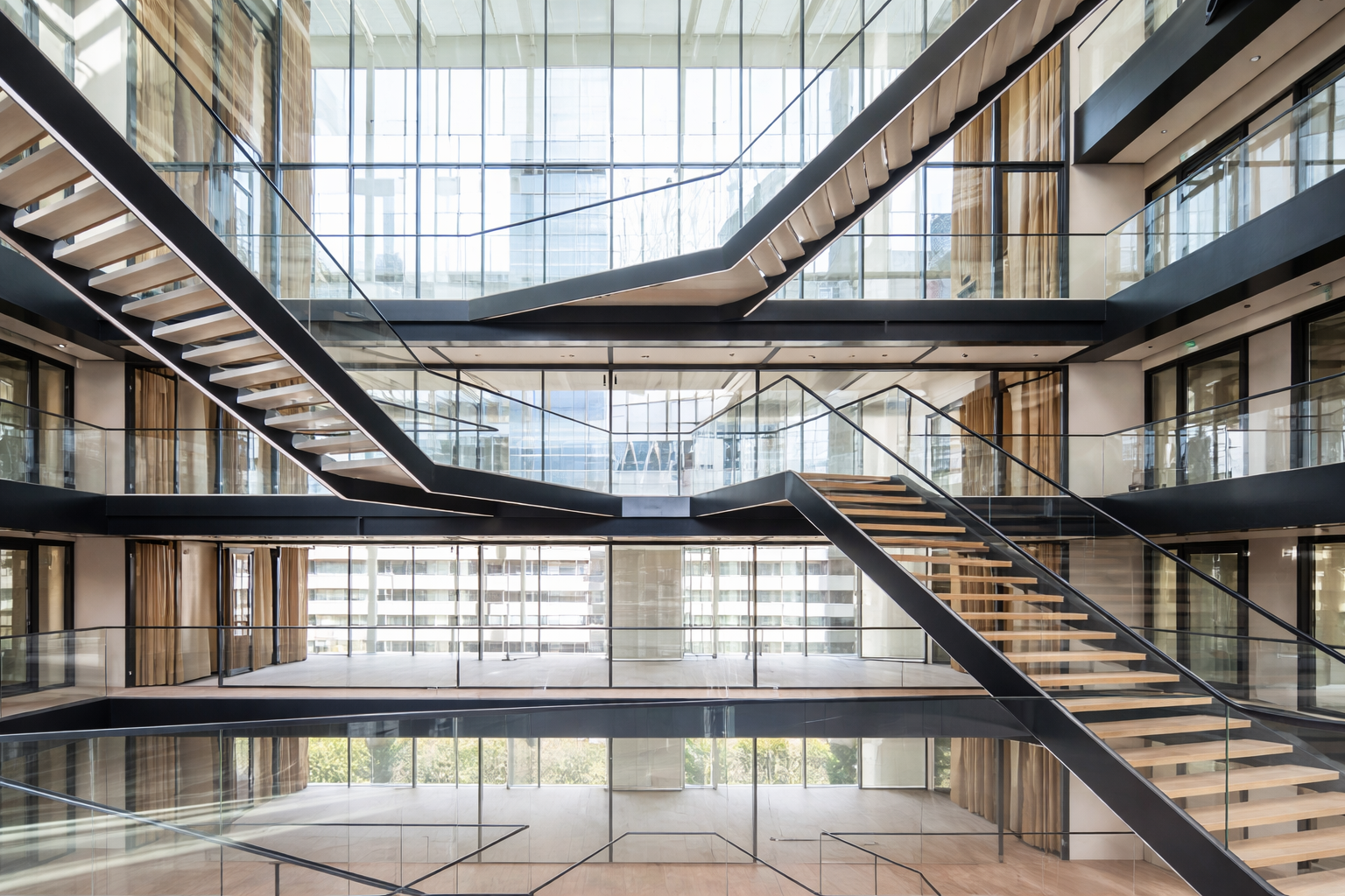 Projet Lightwell — menuiseries intérieures Les Ateliers de Reims