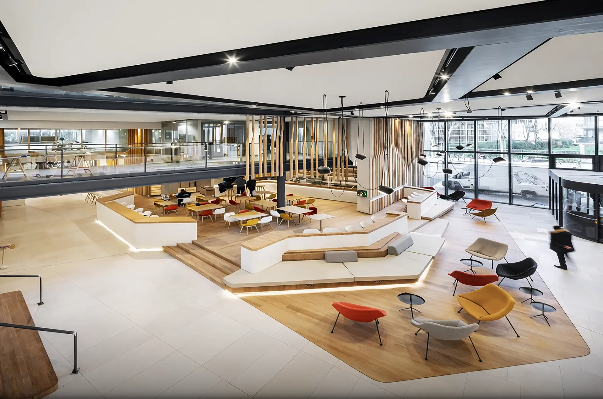 Menuiseries intérieures siège Nestlé — Les Ateliers de Reims