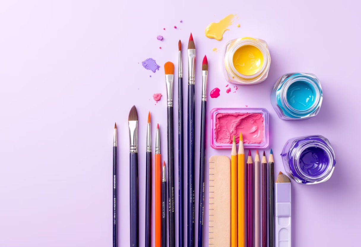 image of art materials