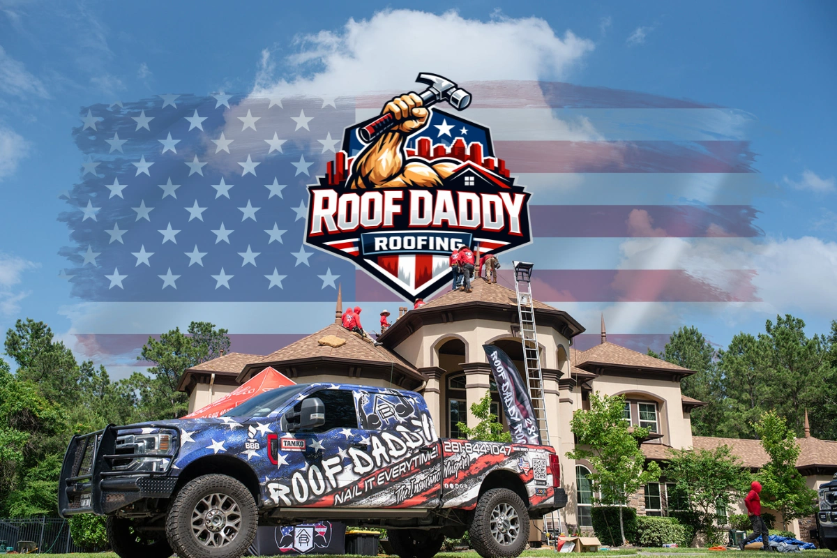 residential roof replacement in progress in Houston Texas