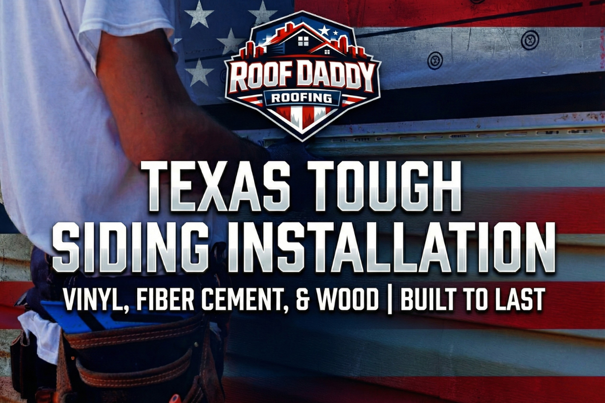 New soffit and fascia installation on a Houston area home after storm damage