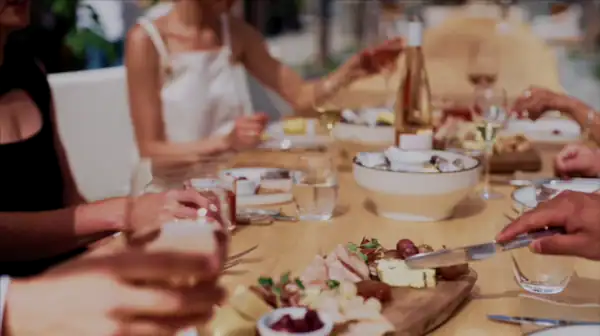 Professional video production of a table with food, Queenstown NZ