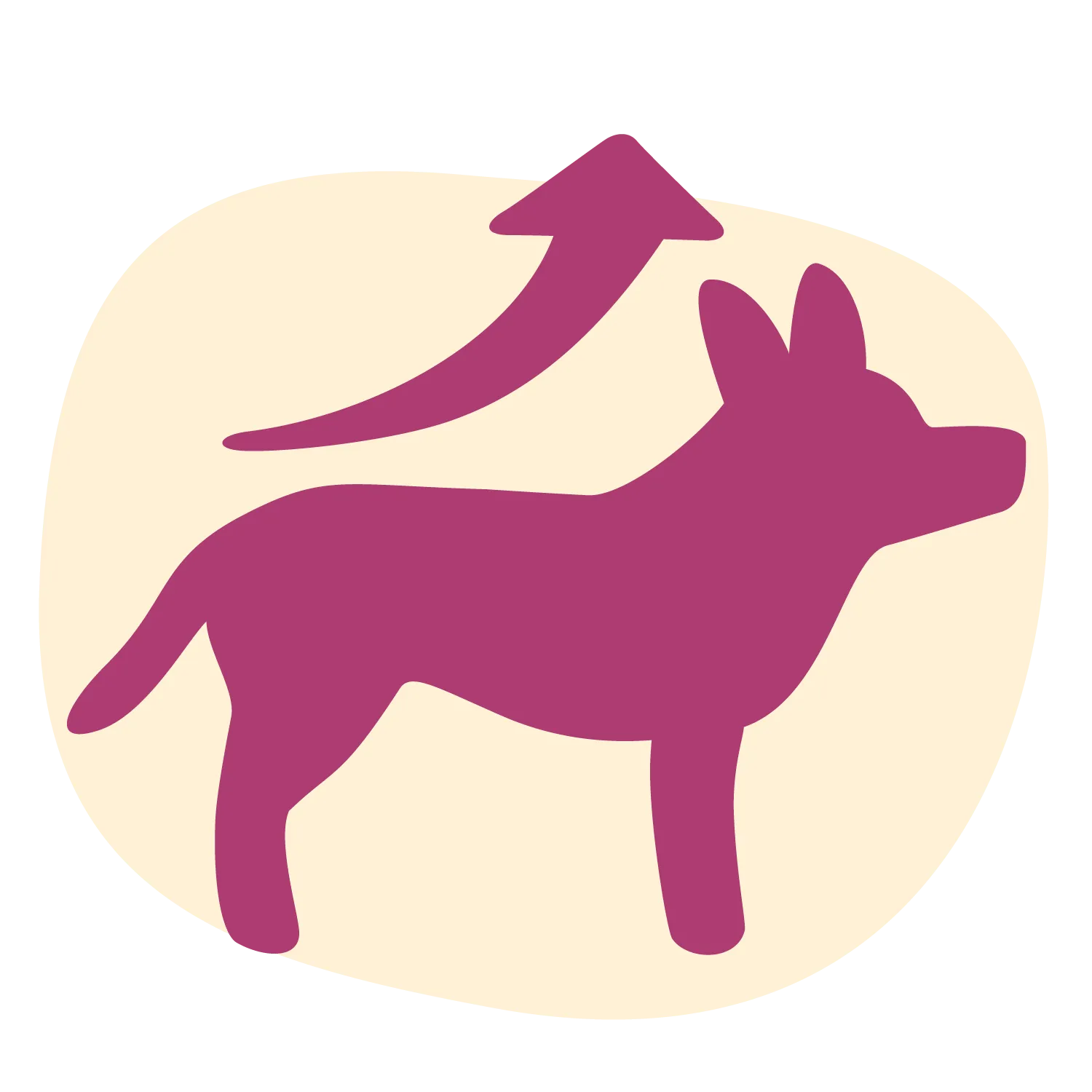 Icon of healthy dog growth