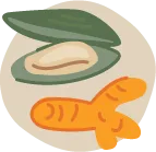Icon of anti-inflammatory supplements including green-lipped muscle and turmeric