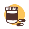 Icon of antibiotic medication