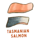Illustration of Tasmanian salmon