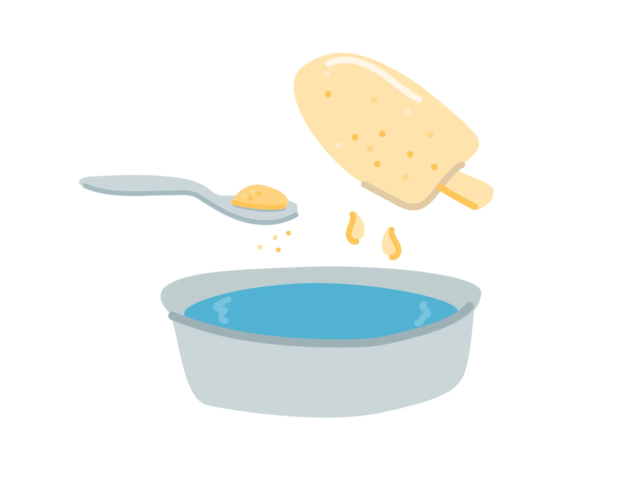 additives like beef or chicken stock or flavoured ice blocks can encourage drinking more water icon
