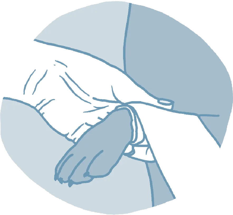 an illustration of mending a minor wounds or torn nail on pets