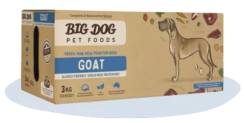 Big Dog Pet Foods Goat Low Allergy, Single Protein Raw Diet