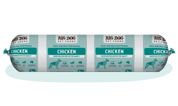 Chicken Raw Dog Food Bulk Roll