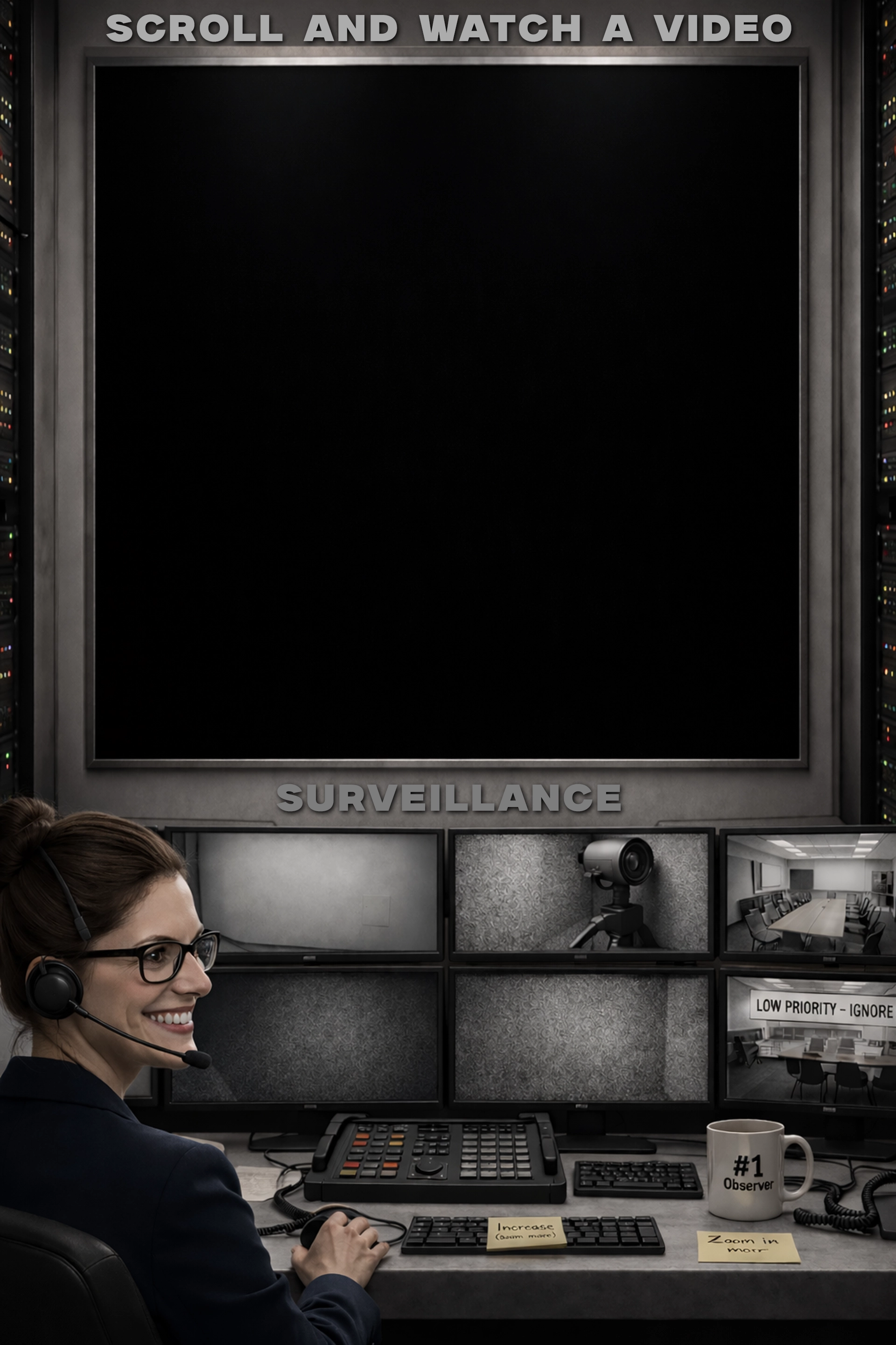 Watch Surveillance Videos. Select a Video and See What Happens Next. 