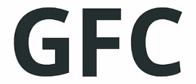 Black uppercase letters GFC on white background.