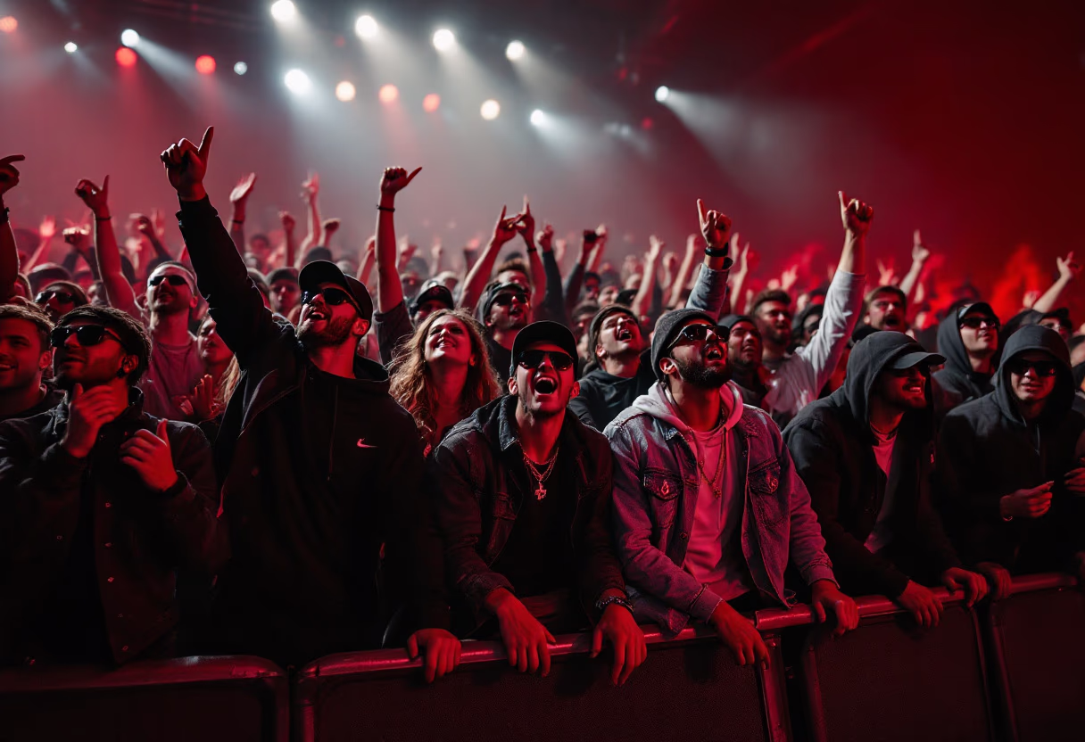 image of music fans at concert