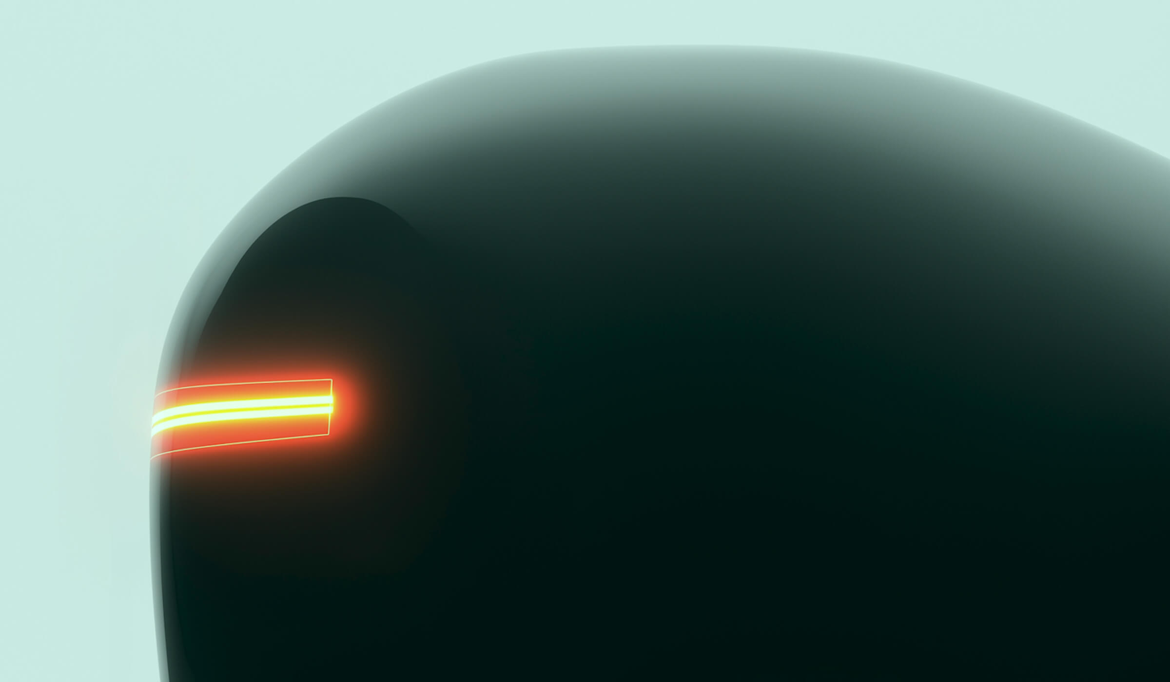 Futuristic robotic head