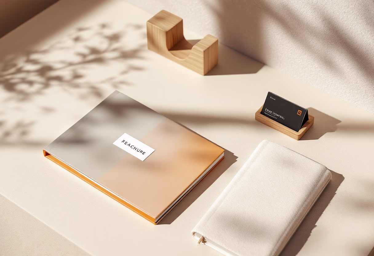 image of branding materials (for a graphic design studio)