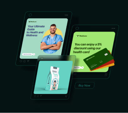 Marketing material design