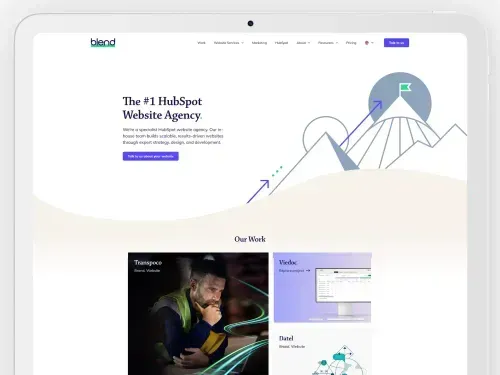Screenshot of Blend - UK-based B2B website design agency