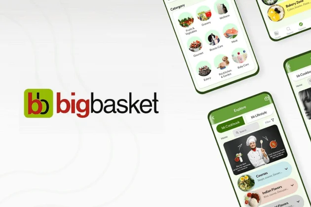BigBasket Mobile App User Interface