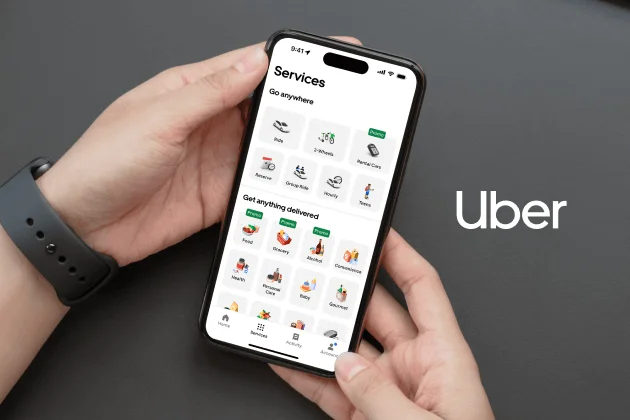Uber Mobile App User Interface