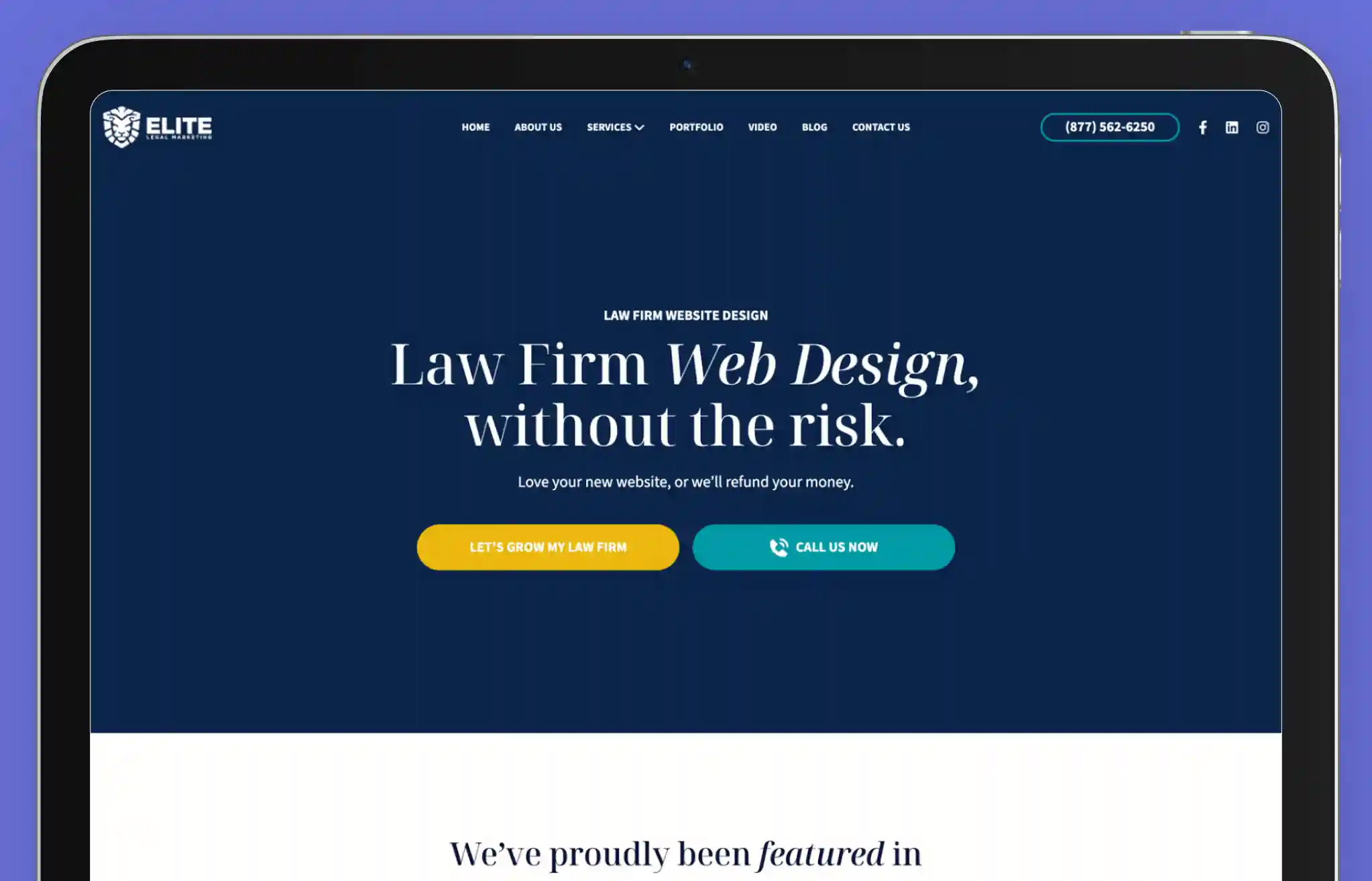 Elite Legal Marketing - Modern law firm websites