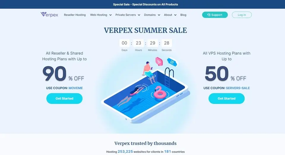 business website example - verpex.com
