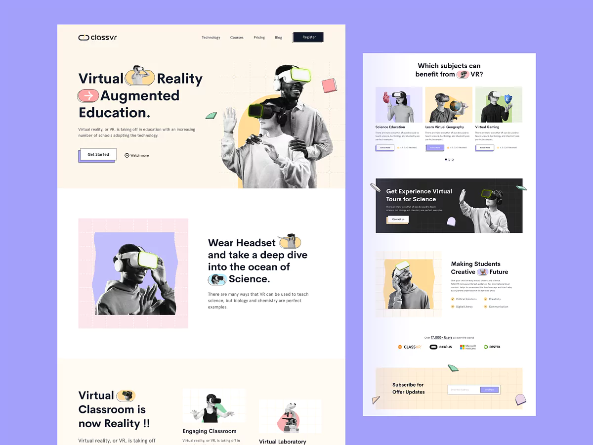 virtual reality learning platform