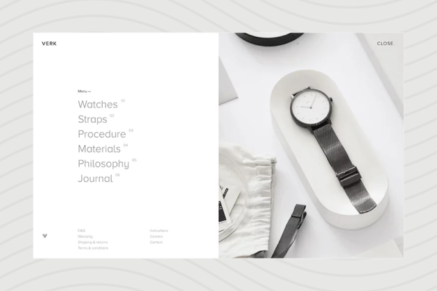 website navigation bar examples