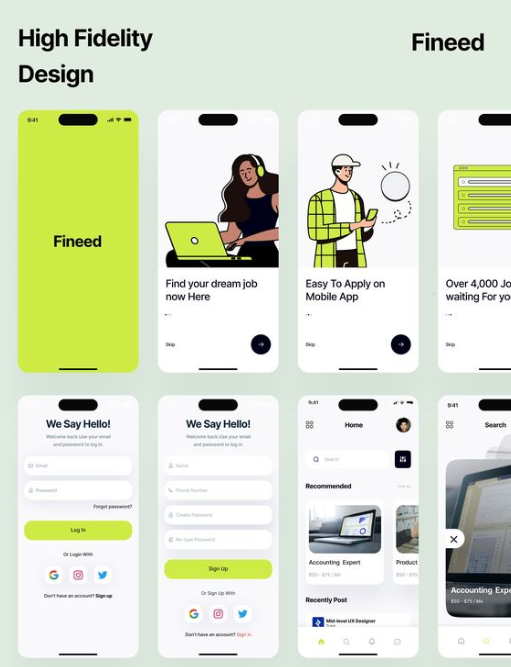 Creative Wireframe for Marketplace App