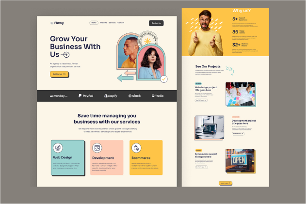 Web Design Service Wireframe