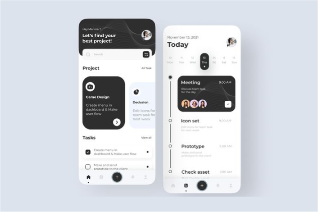 Project Management Wireframe