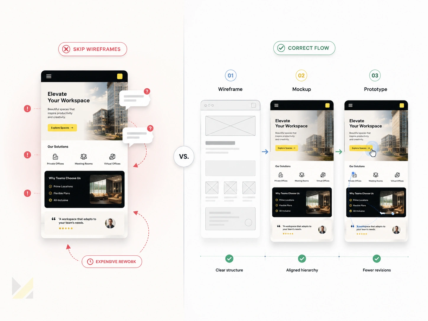 common mistakes skipping wireframes design process