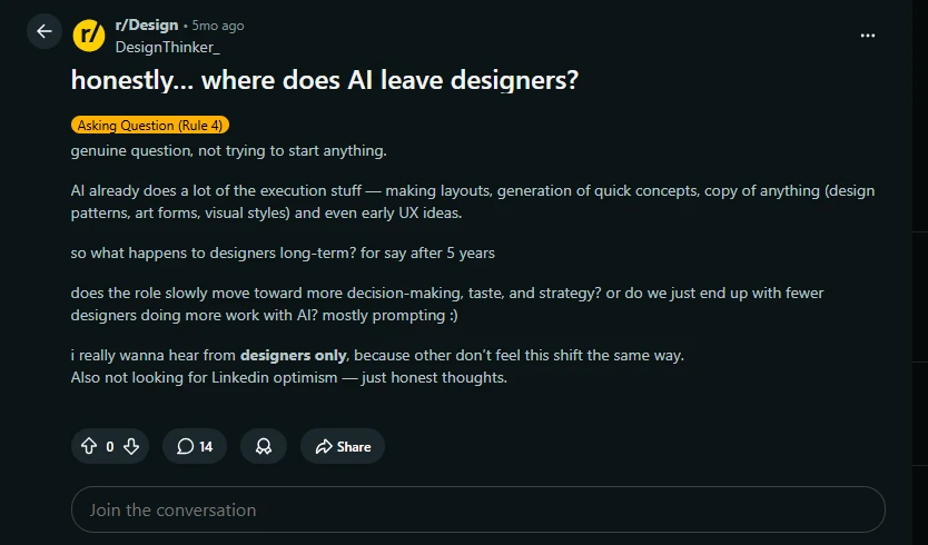 reddit ai designers future discussion
