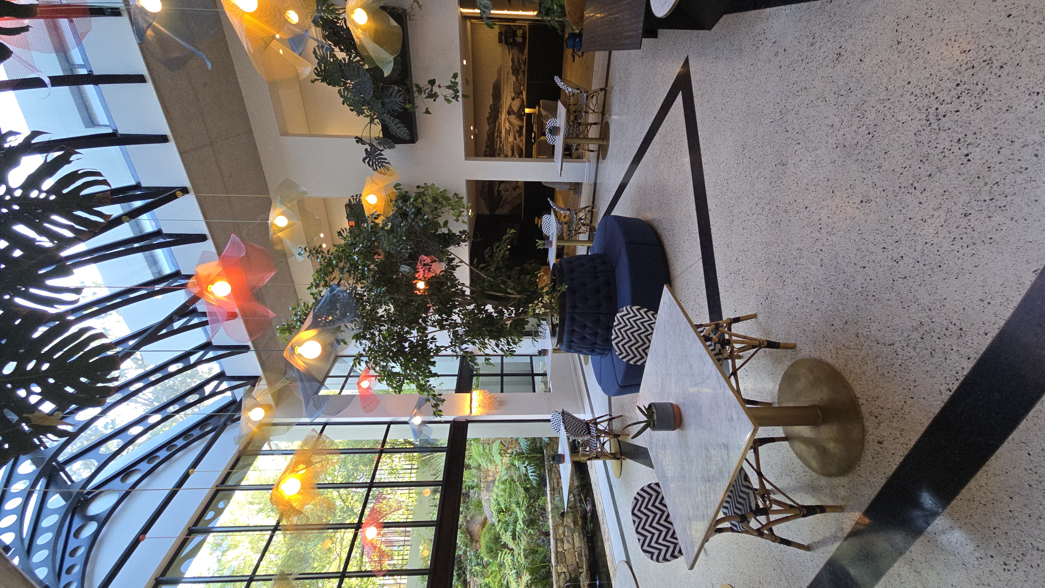 Multiple Bloom Light Fixtures installed at a Hotel In Kamiso 