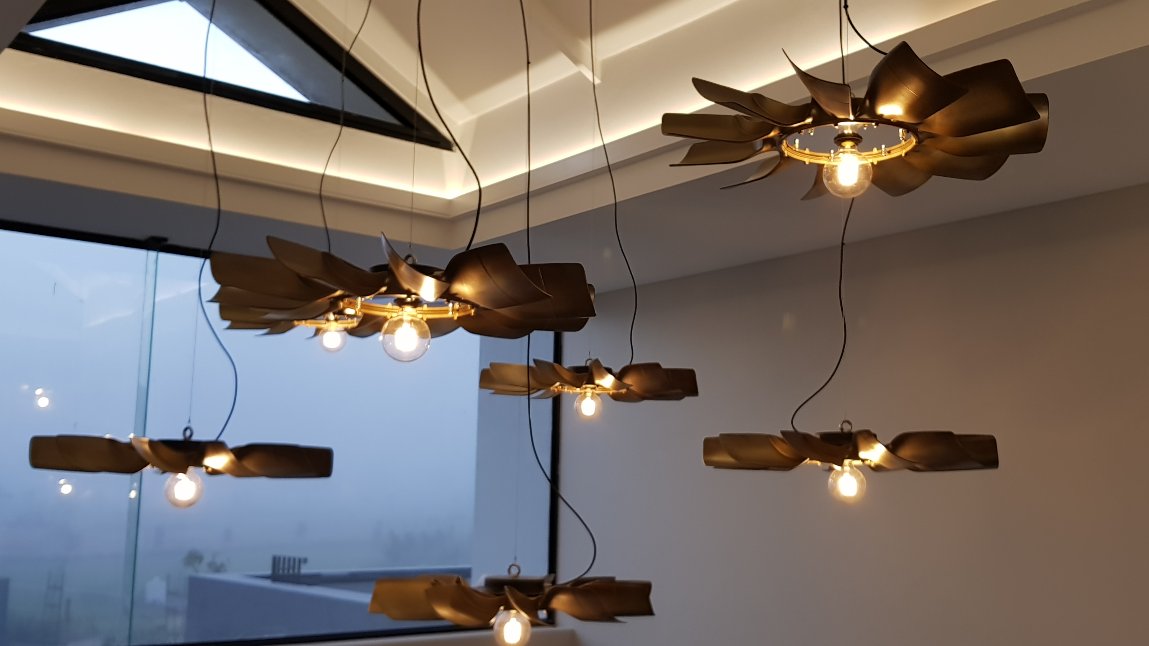 Fans sustainable lighting collection by Stephen Pikus