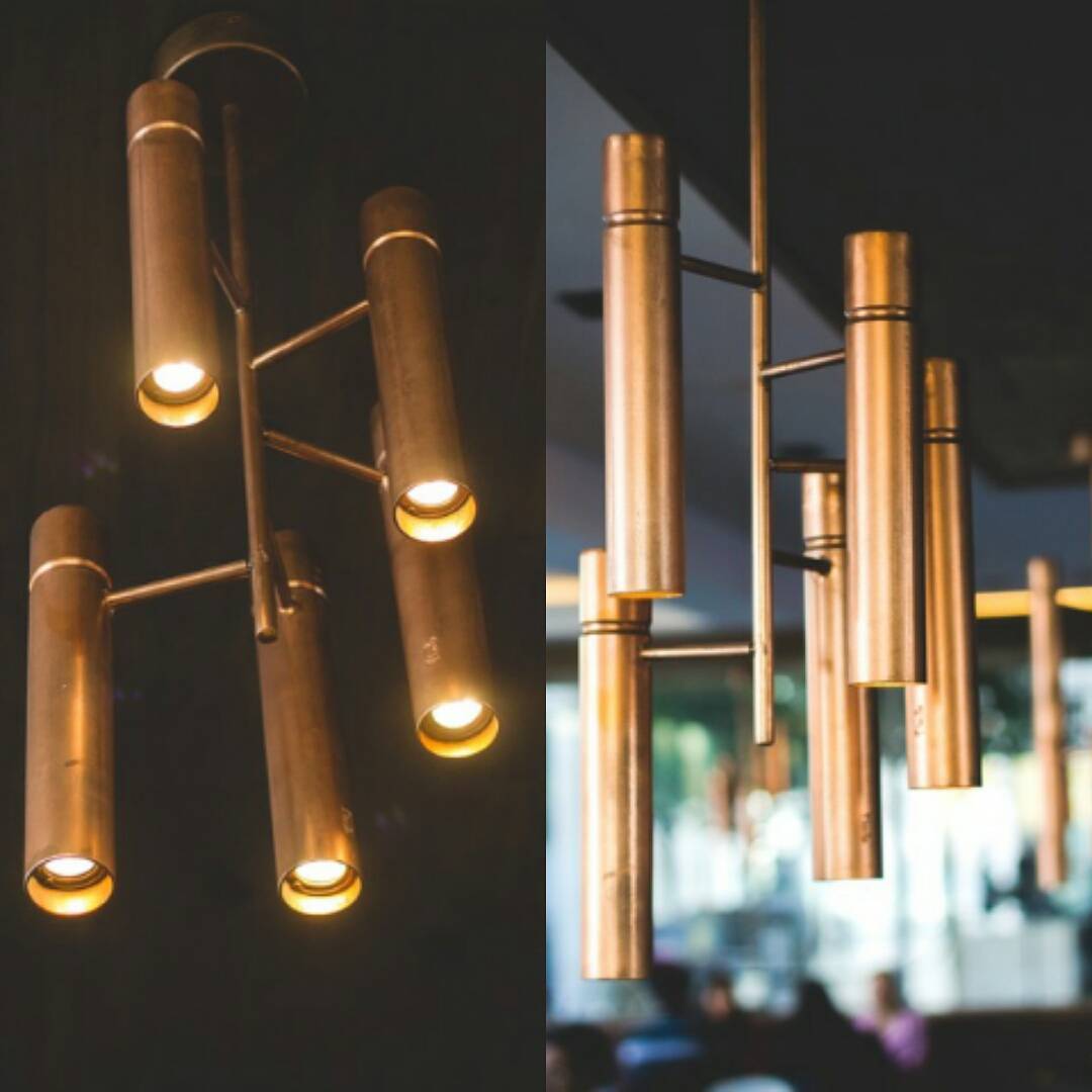 Tube lights in an industrial Space