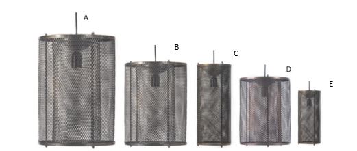 Various sizes of Light Pendants from recycled materials