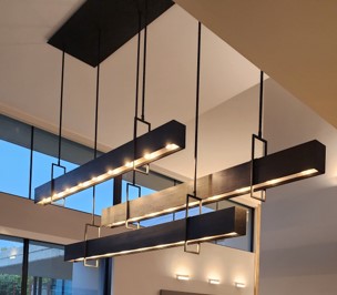 LED Strip light in a metal box channel