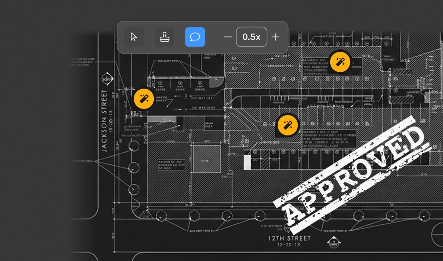 User interface showing inspection details with sections for record, inspector, comments, and photos.