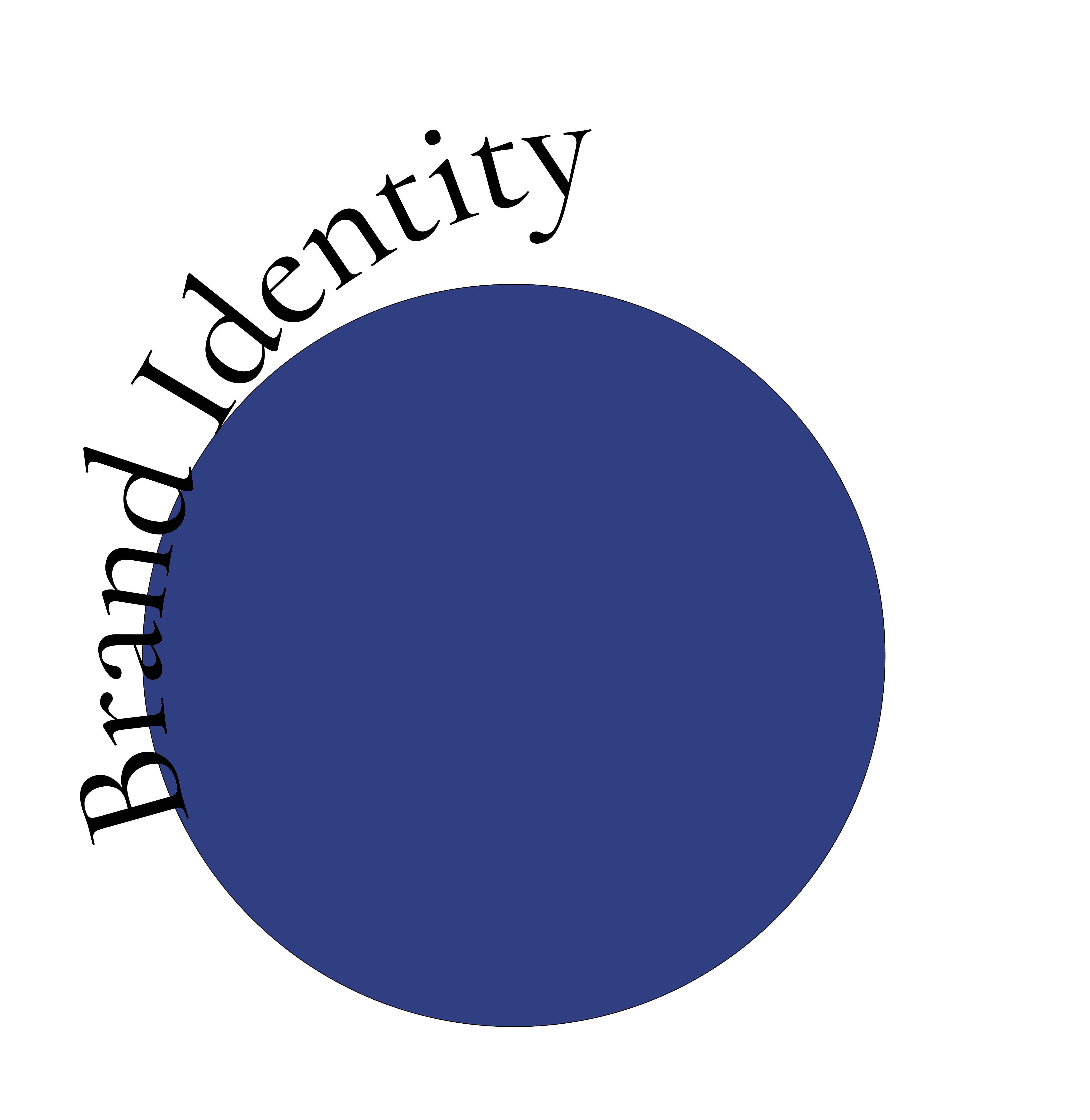 Icône stratégie de marque Bleu Paris