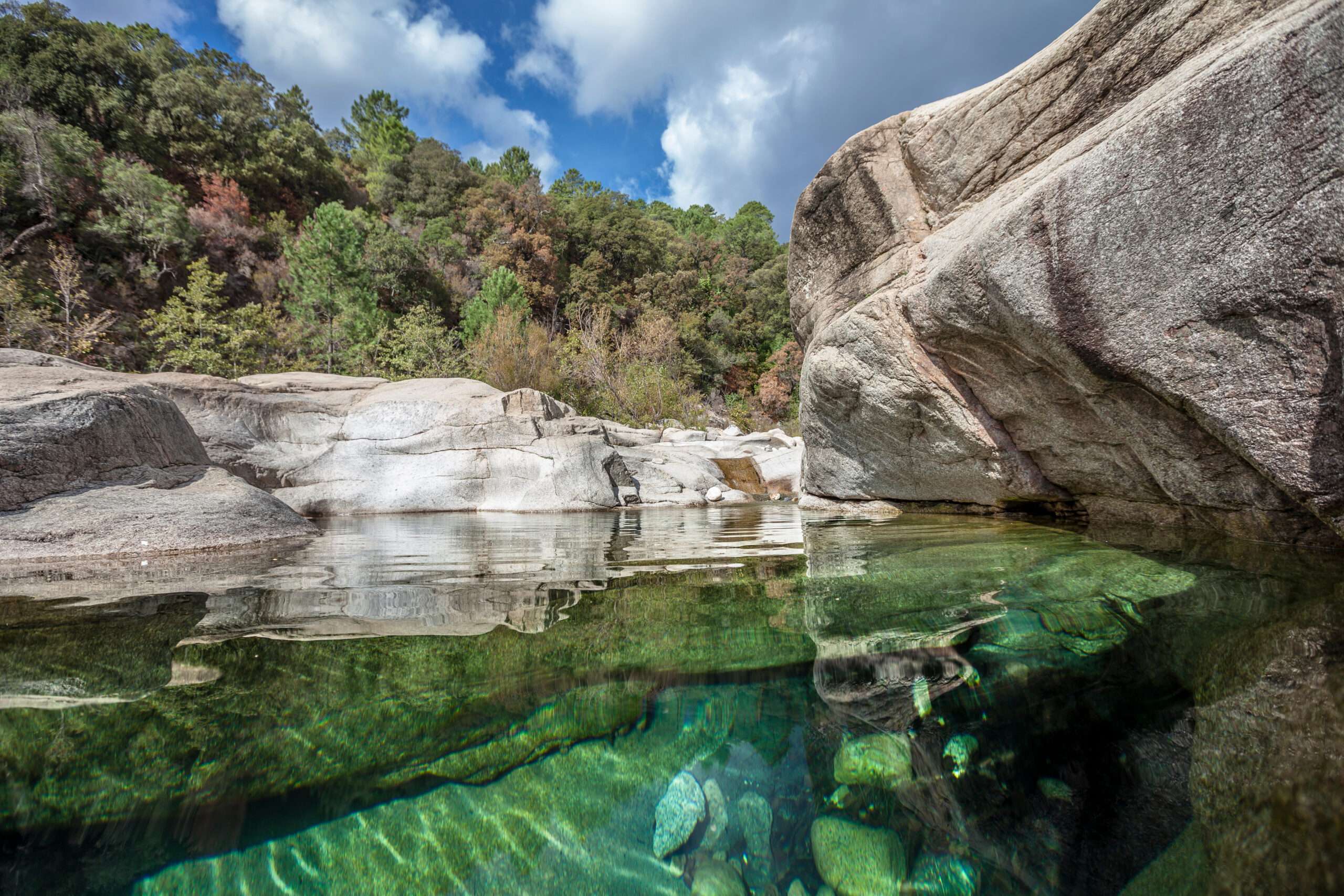 Piscines naturelles, rivière Solenzara, Corse