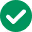 Green square icon with a white checkmark inside.