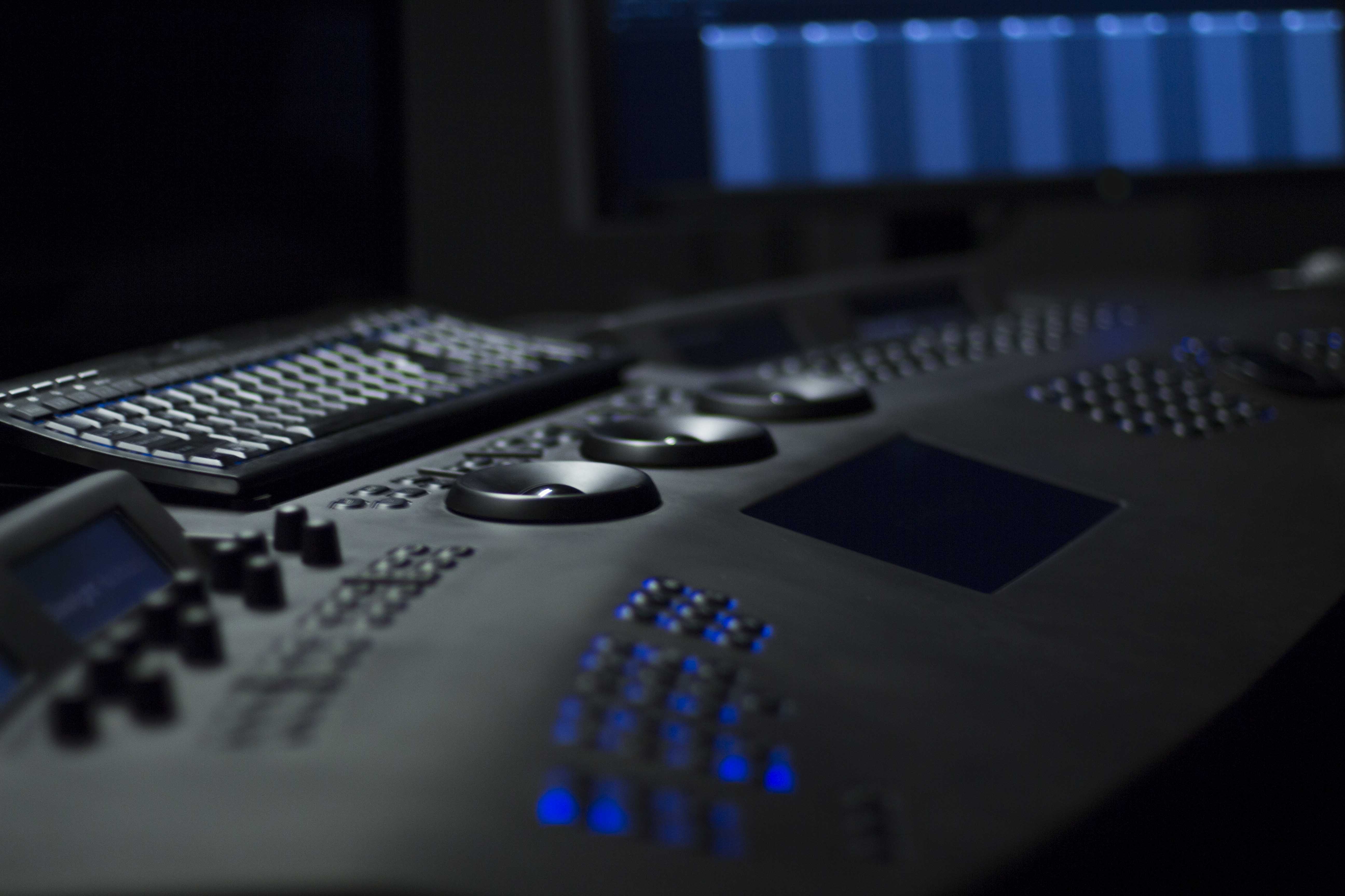 image of mixing console
