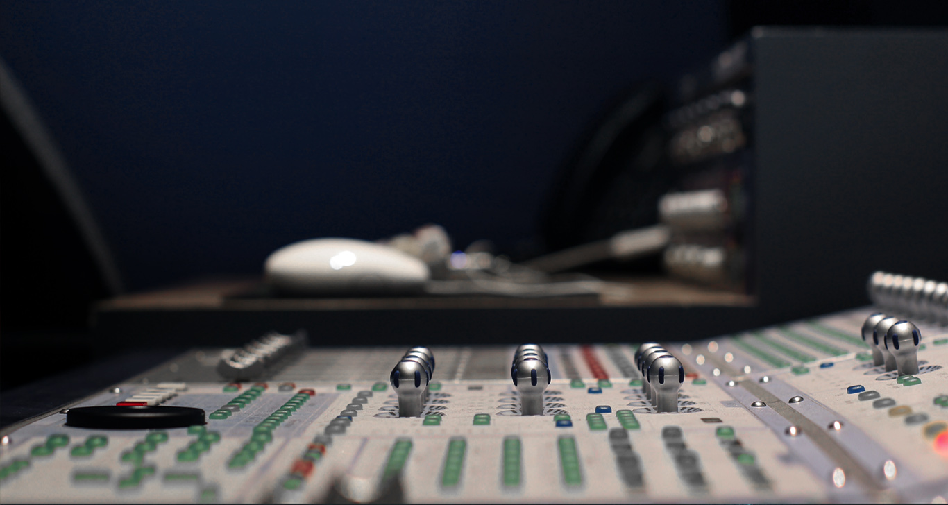 image of mixing console