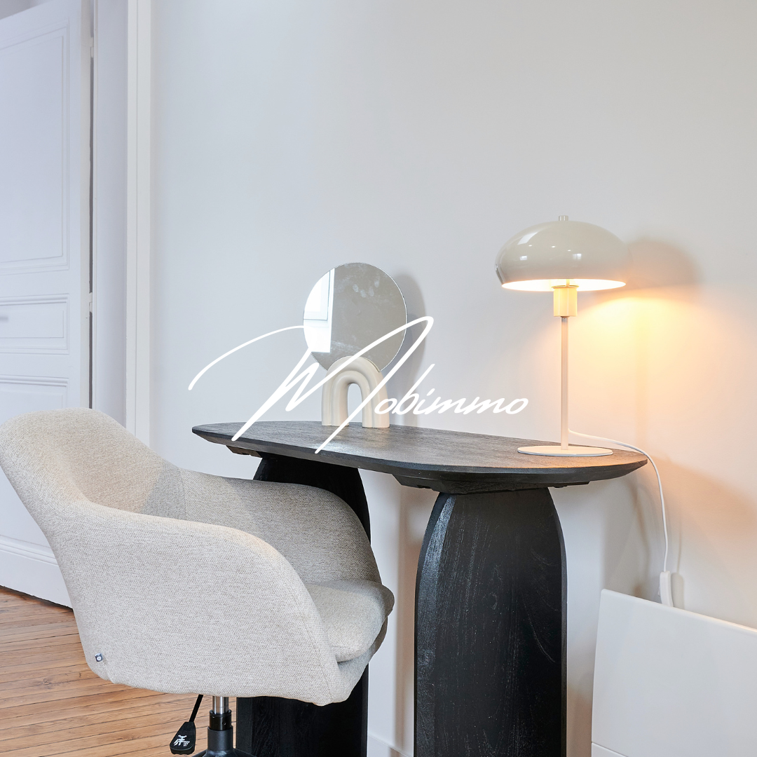 Infographie budget ameublement locatif par m2 avec Mobimmo