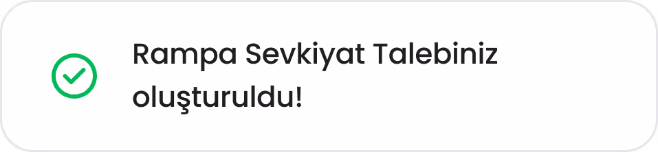 Notification with an icon indicating that only 50 units remain of the product with stock code STJ3453.