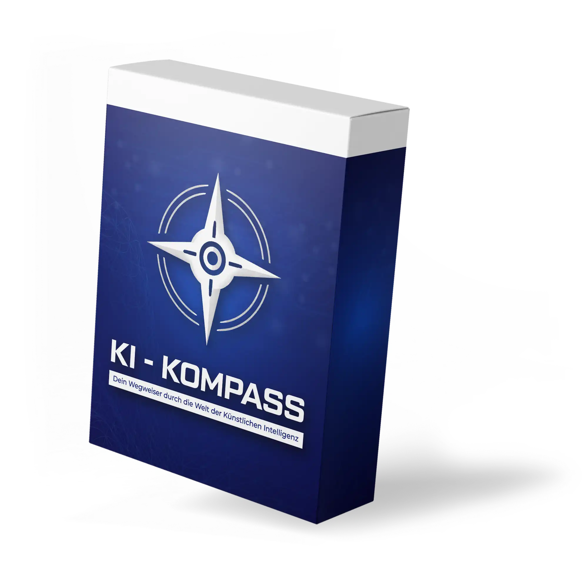 KI-Kompass Online-Kurs – 3D-Mockup des Kurspakets von Jonas Keil