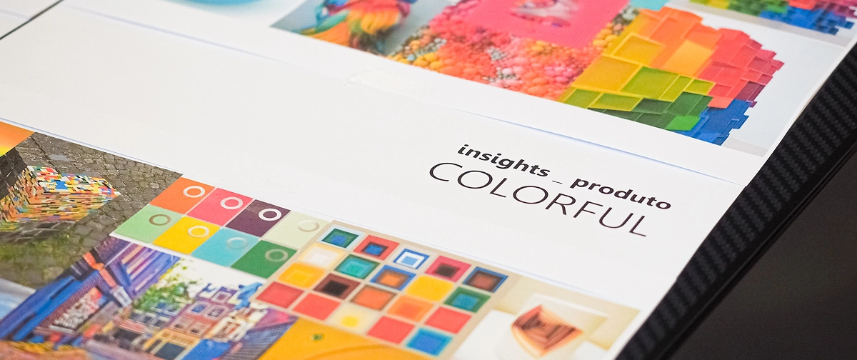 Fotografia de um esquema de cores.